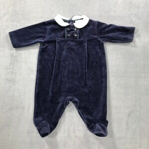 Ralph Lauren Midnight Blue Baby Footie